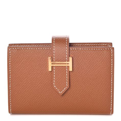 hermes bearn wallet black gold hardware|Hermes bearn mini wallet.